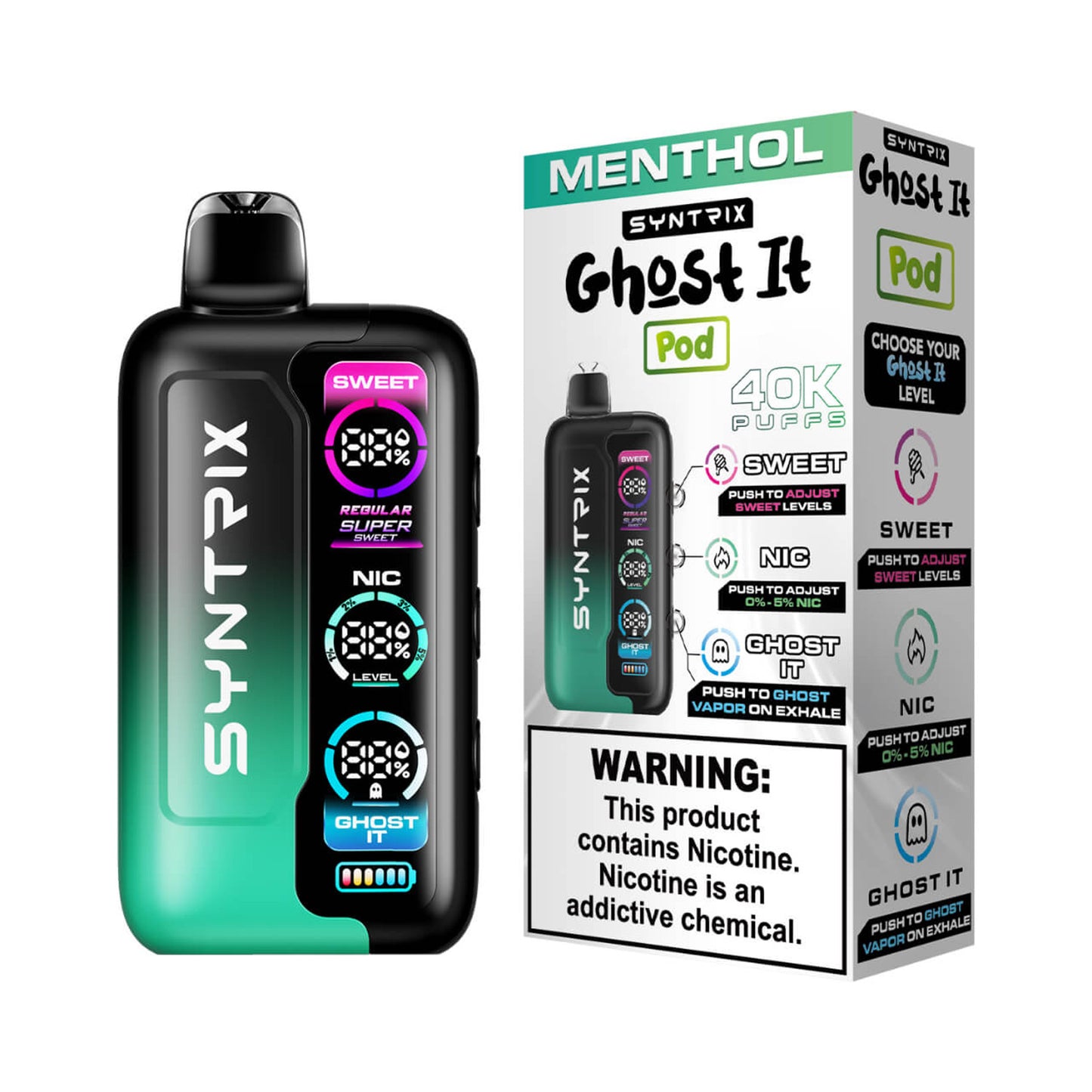 SYNTRIX Ghost It Disposable (40000 Puffs)