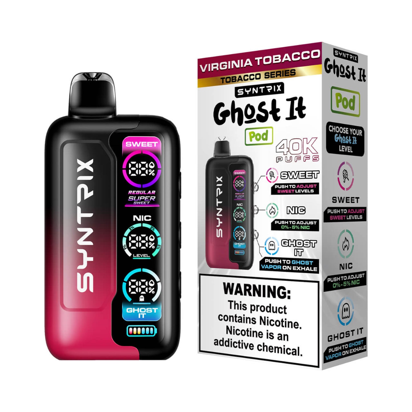 SYNTRIX Ghost It Disposable (40000 Puffs)