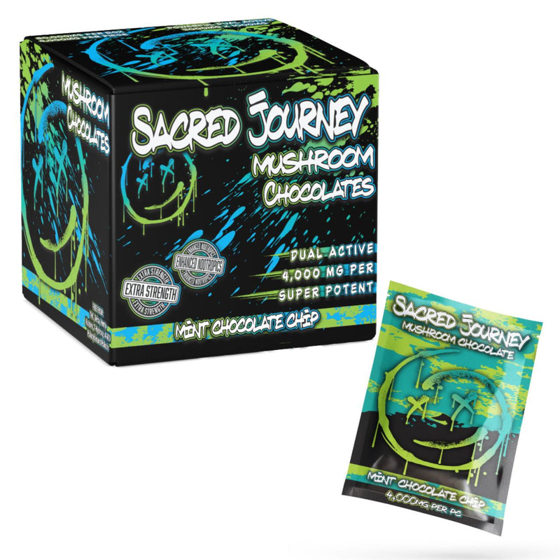 Sacred Journey Mushroom Chocolate 80000MG (Pack of 1) - 20COUNT Best Sales Price - Gummies