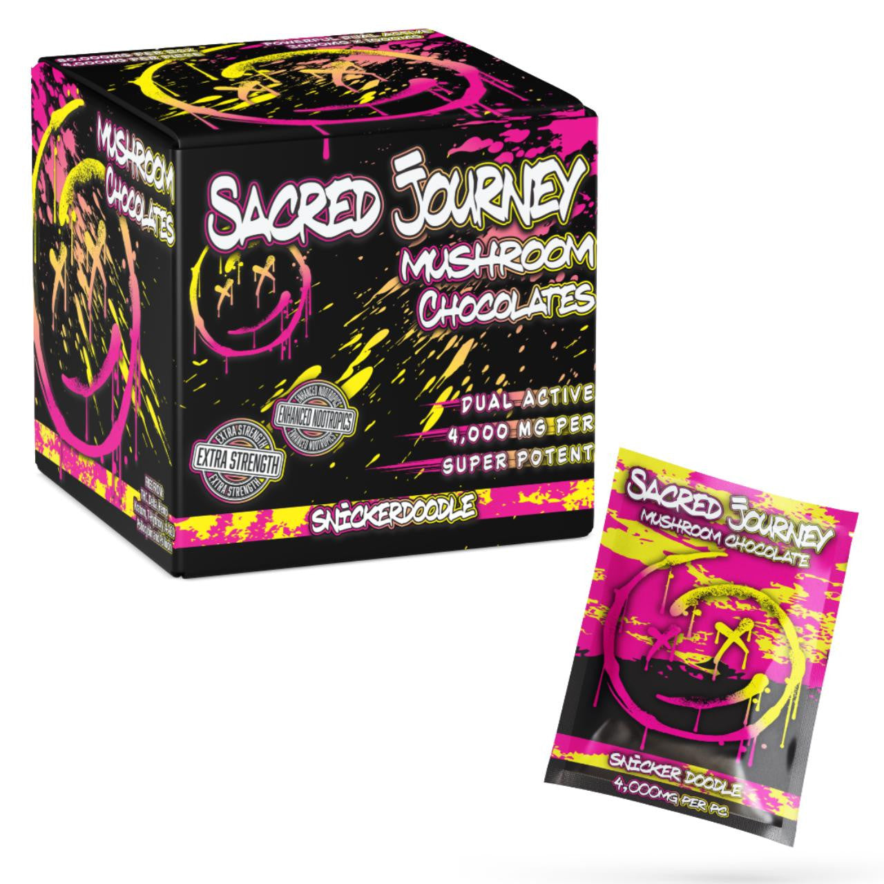Sacred Journey Mushroom Chocolate 80000MG (Pack of 1) - 20COUNT Best Sales Price - Gummies