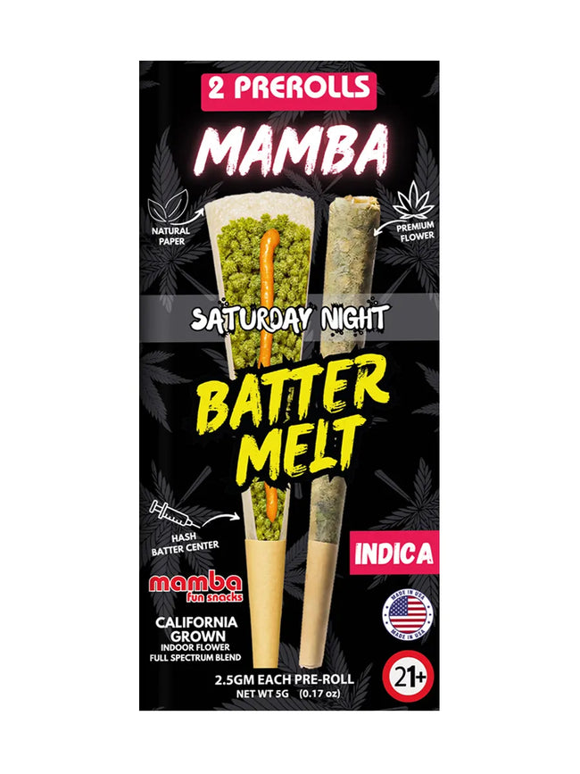 Saturday Night Mamba Batter Melt Full Spectrum Blend Pre-Roll 2ct 2.5G