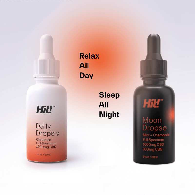 Hit Balm Daily Drops x Moon Drops Bundle Best Sales Price - CBD
