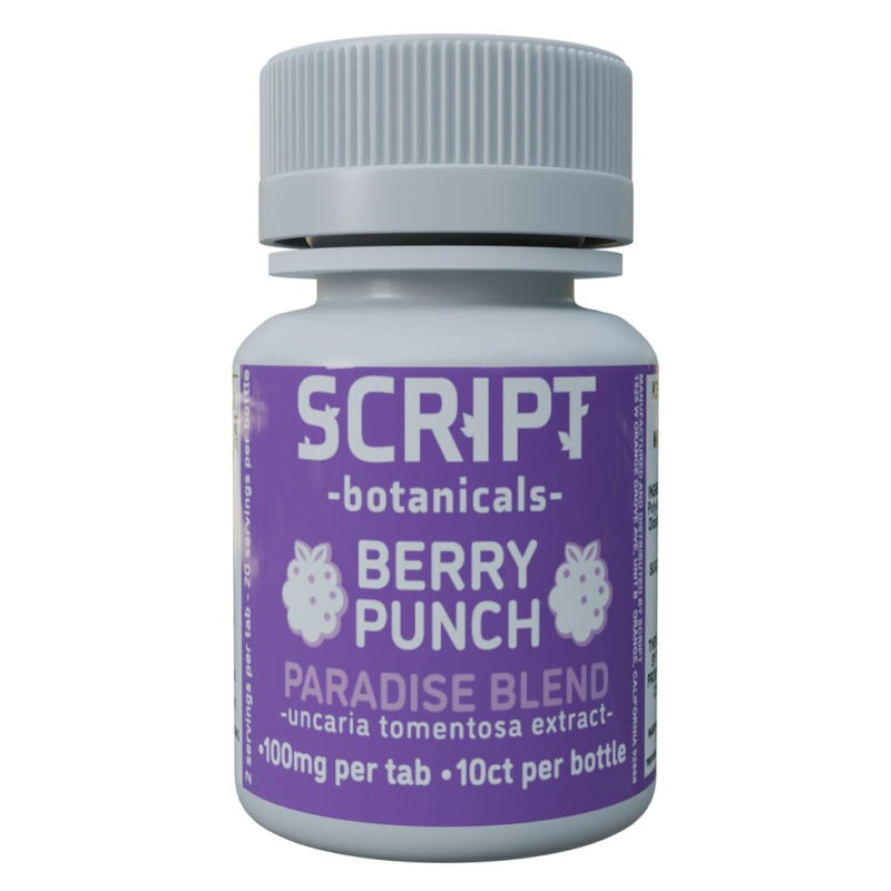 Script Botanicals Paradise Blend Cat’s Claw Tablets 10pk 1000mg Best Sales Price - Edibles
