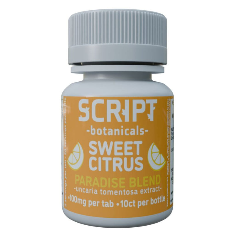 Script Botanicals Paradise Blend Cat’s Claw Tablets 10pk 1000mg Best Sales Price - Edibles