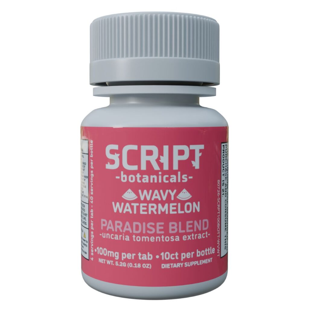 Script Botanicals Paradise Blend Cat’s Claw Tablets 10pk 1000mg Best Sales Price - Edibles