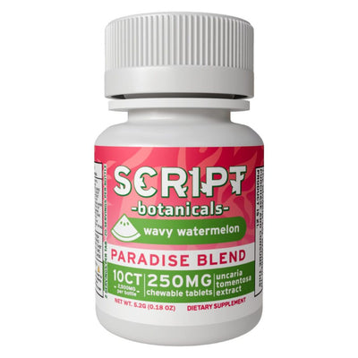 Script Botanicals Paradise Blend Cat’s Claw Tablets 10pk 2500mg Best Sales Price - Edibles