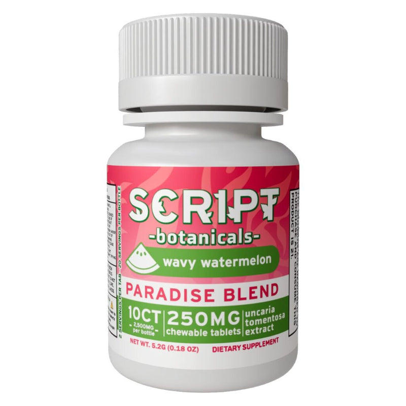 Script Botanicals Paradise Blend Cat’s Claw Tablets 10pk 2500mg Best Sales Price - Edibles