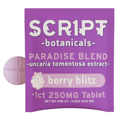 Script Botanicals Paradise Blend Cat’s Claw Tablets 1pk 250mg Best Sales Price - Edibles