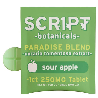 Script Botanicals Paradise Blend Cat’s Claw Tablets 1pk 250mg Best Sales Price - Edibles