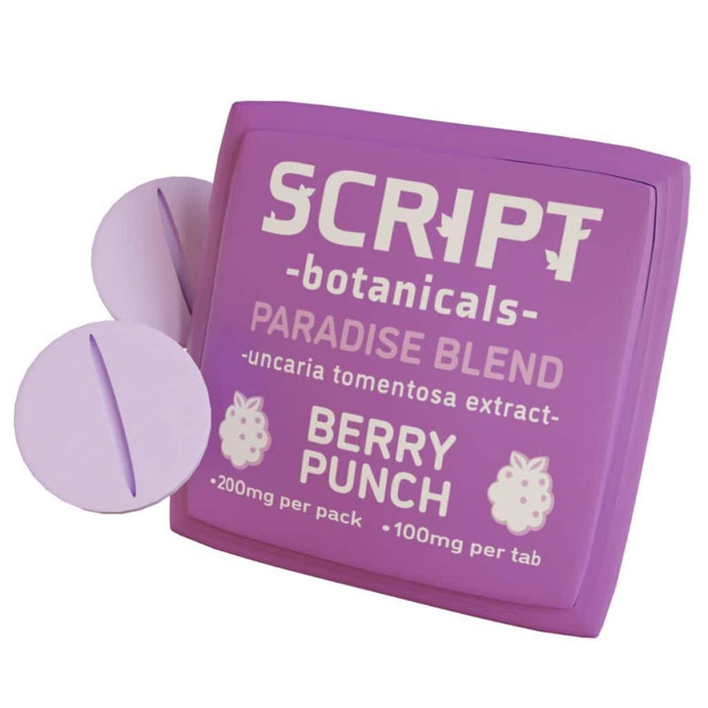 Script Botanicals Paradise Blend Cat’s Claw Tablets 2pk 200mg Best Sales Price - Edibles