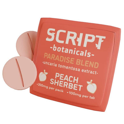 Script Botanicals Paradise Blend Cat’s Claw Tablets 2pk 200mg Best Sales Price - Edibles