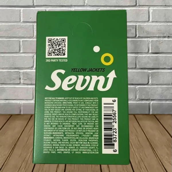 Sevn Pure 7-Hydroxy + Pseudo Extract Tablets Full Case 10ct