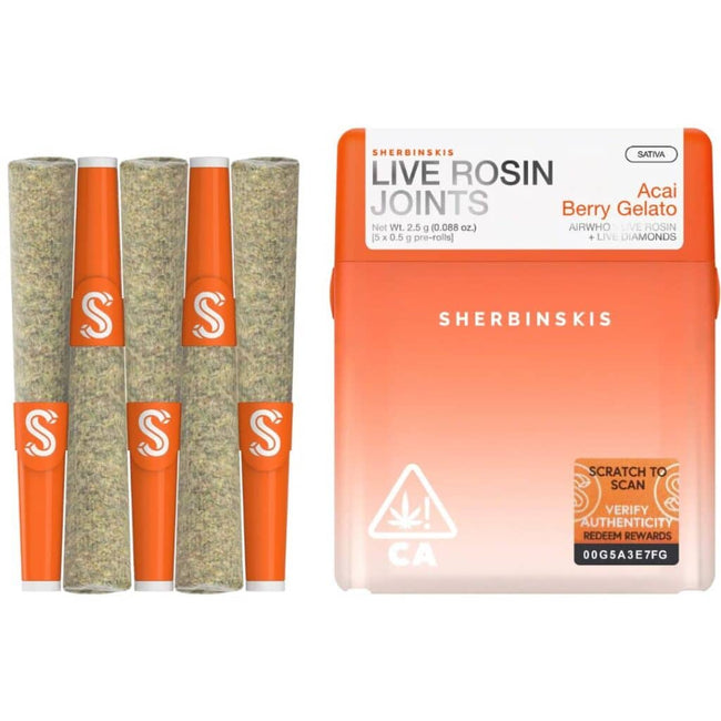 Sherbinskis THCa Live Resin Infused Prerolls 2.5g 5ct