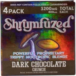 Shrumfuzed Nootropic Trippy Psychedelic Mushroom Chocolate 4pc (Dark Chocolate Crunch)