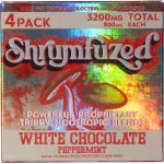 Shrumfuzed Nootropic Trippy Psychedelic Mushroom Chocolate 4pc (White Chocolate Peppermint)