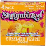 Shrumfuzed Nootropic Trippy Psychedelic Mushroom Gummies 4 Piece (Summer Peach)