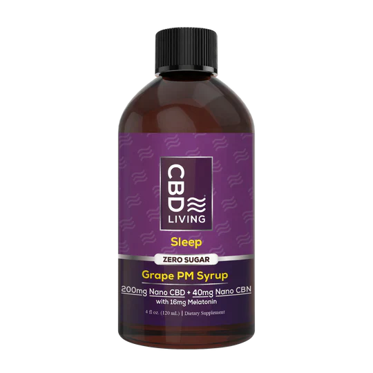 CBD Living | CBD + CBN Sleep Aid Syrup - 240mg Best Sales Price - Edibles