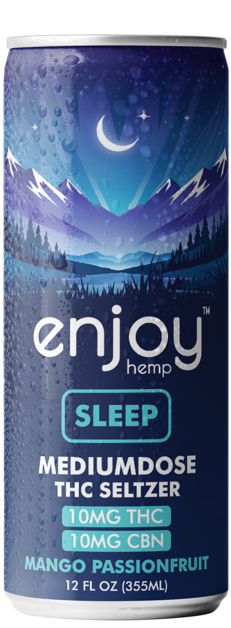 Enjoy Hemp 10mg THC Seltzer Functional Variety Pack | Medium Dose (Energy, Social, Sleep)