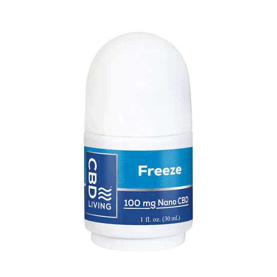 CBD Living | CBD Roll On Freeze 100mg - 4500mg Best Sales Price - Topicals