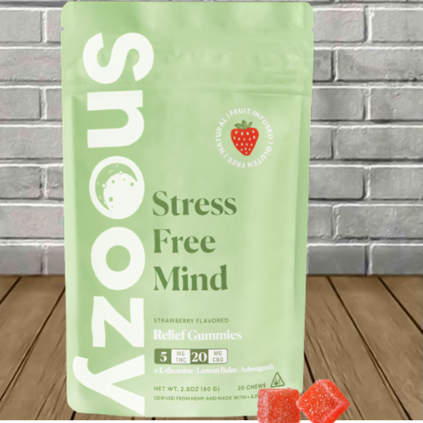 Snoozy Stress-Free Mind Delta 9 Gummies 100mg