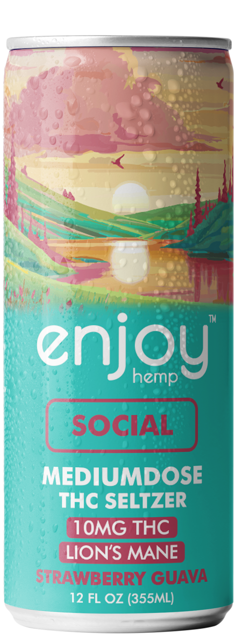 Enjoy Hemp 10mg THC Seltzer Functional Variety Pack | Medium Dose (Energy, Social, Sleep)
