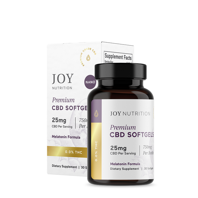 Joy Organics 25mg CBD Sleep Softgels