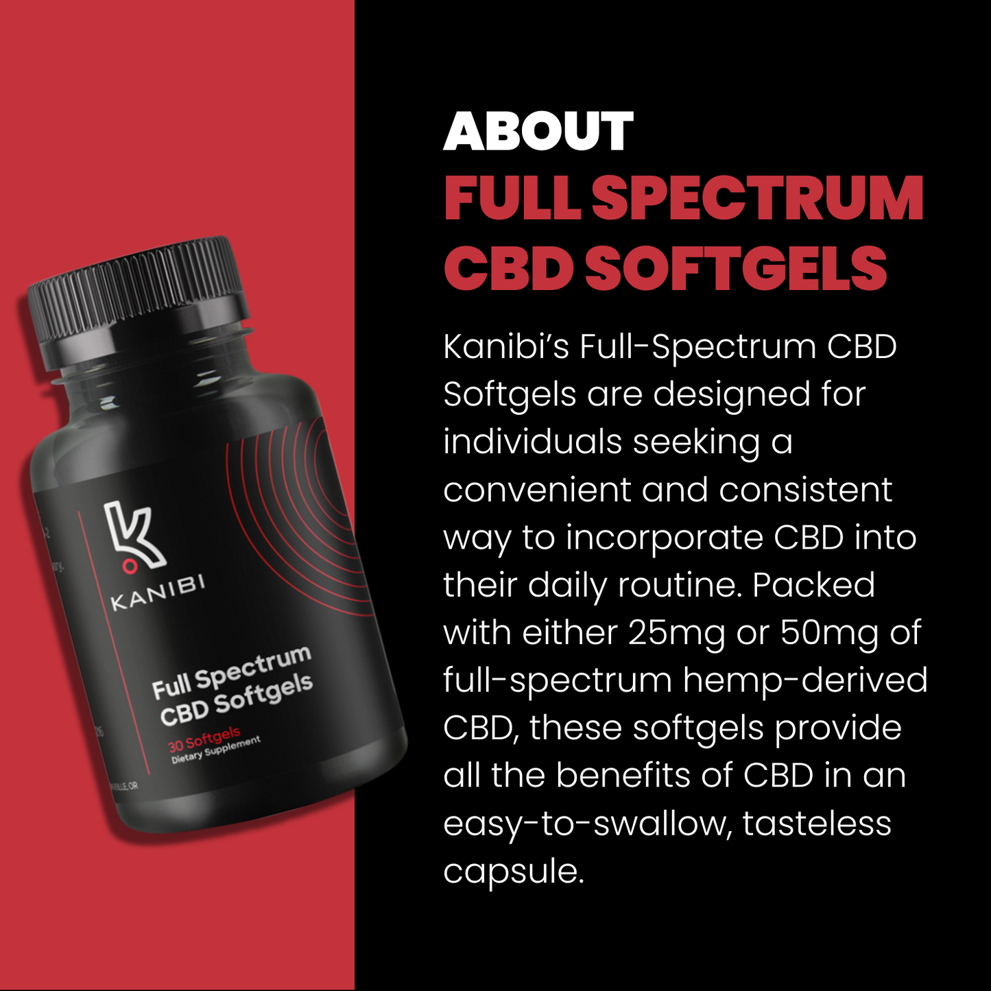 Kanibi CBD Full Spectrum Softgels