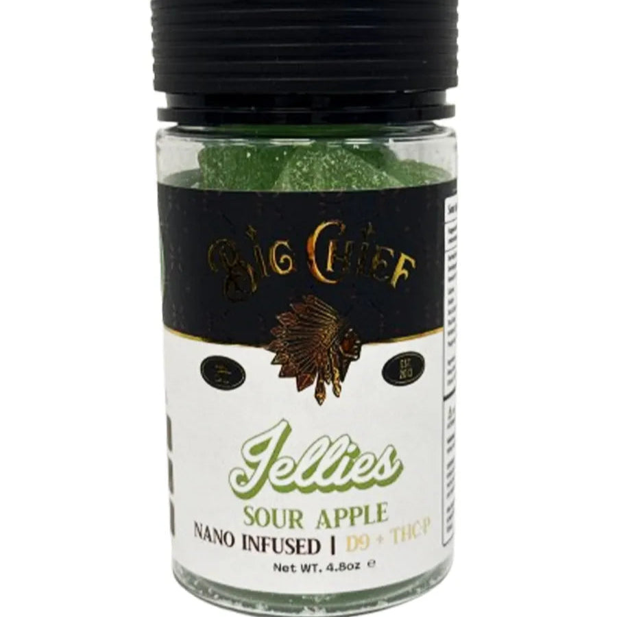 Sour Apple Big Chief Nano Infused D9+THC-P Gummies 15000MG