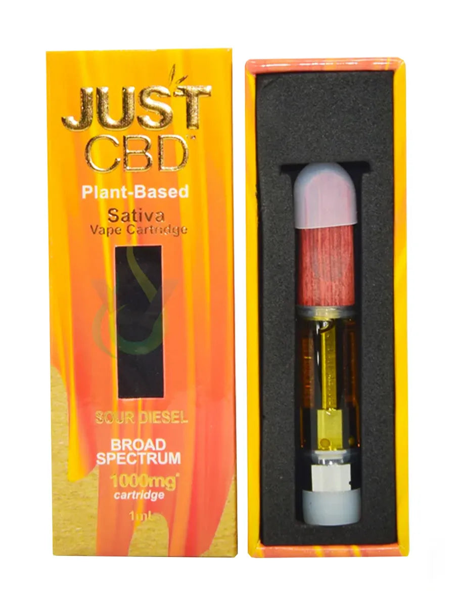 Sour Diesel Just CBD Plant-Based Broad Spectrum Vape Cartridge 1000mg