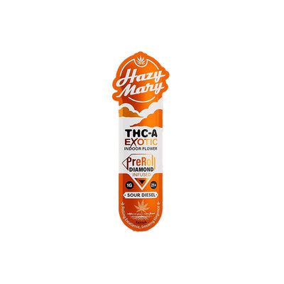 Hazy Mary Exotic Indoor Diamond Infused PreRolls Best Sales Price - Pre Rolls