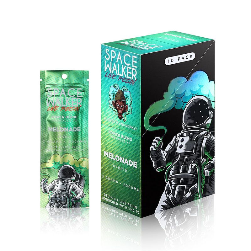 Live Resin Delta 8 THC Prerolls with THC-P – Melonade – 2g – Space Walker
