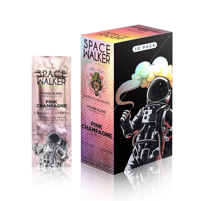 Live Resin Delta 8 THC Prerolls with THC-P – Pink Champagne – 2g – Space Walker