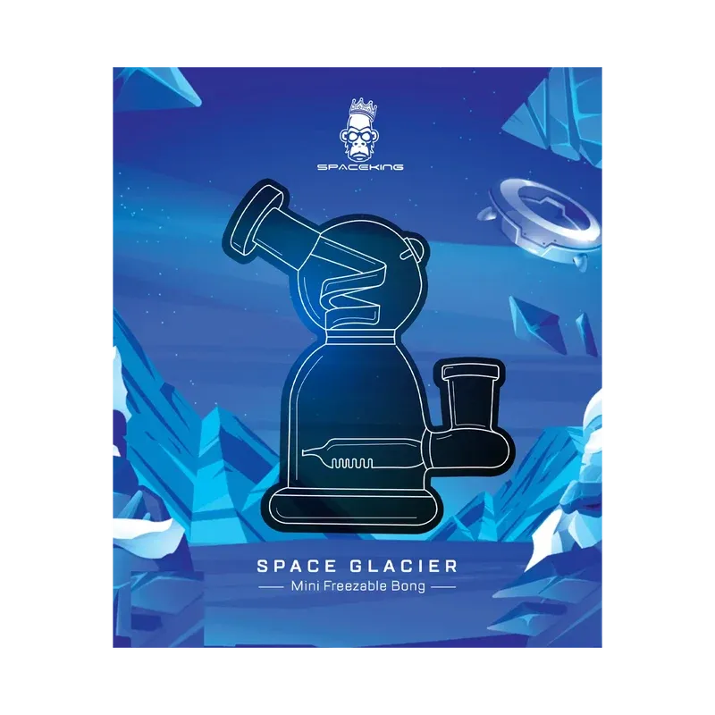 Space King Glass - 'Space Glacier' Freezable Bong Best Sales Price - Smoking Pipes