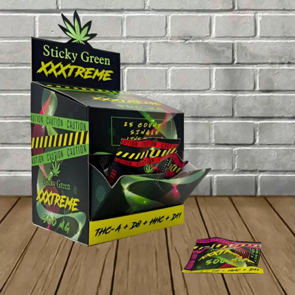 Sticky Green Xxxtreme Live Resin Gummies 500mg