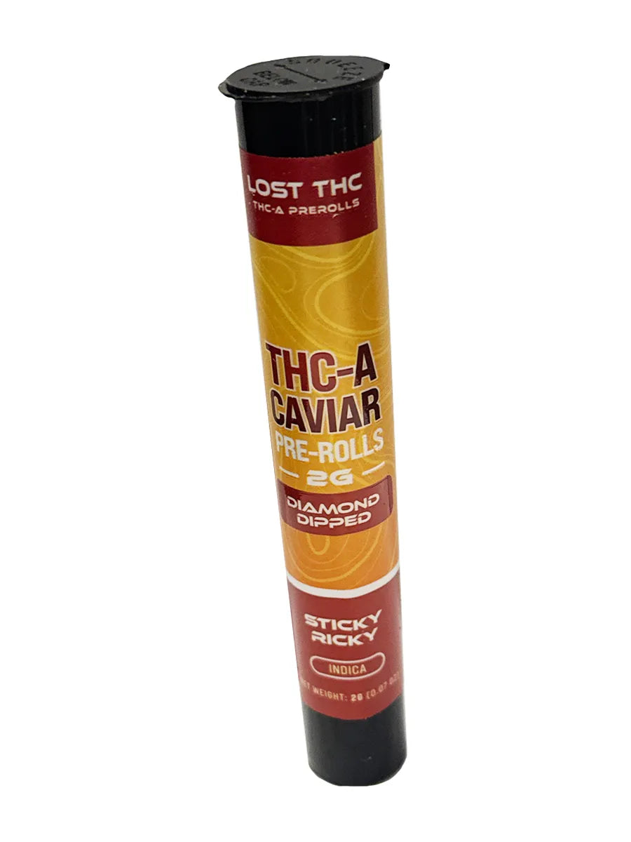Sticky Ricky Jeeter Vape Sticky Ricky Lost THC THC-A Caviar Diamond Dipped Pre-Roll 2G – TenVape