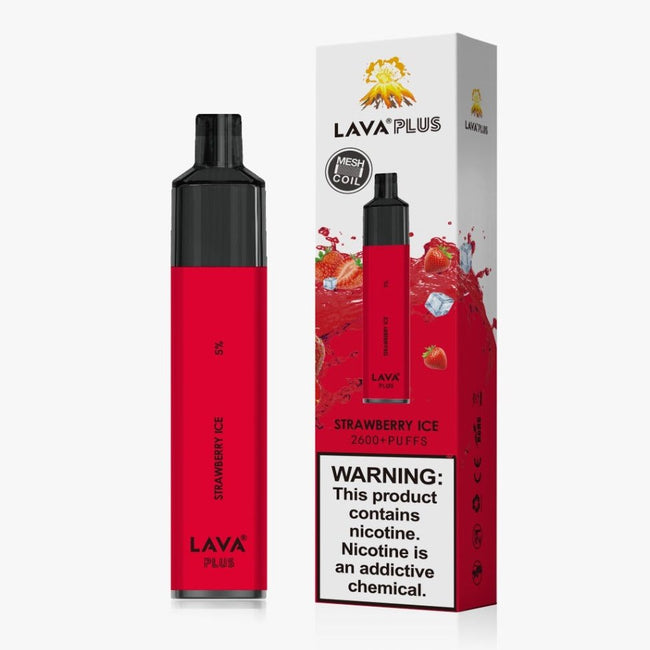 Lava Plus 2600 Puffs Disposable - Strawberry Ice Best Sales Price - Disposables
