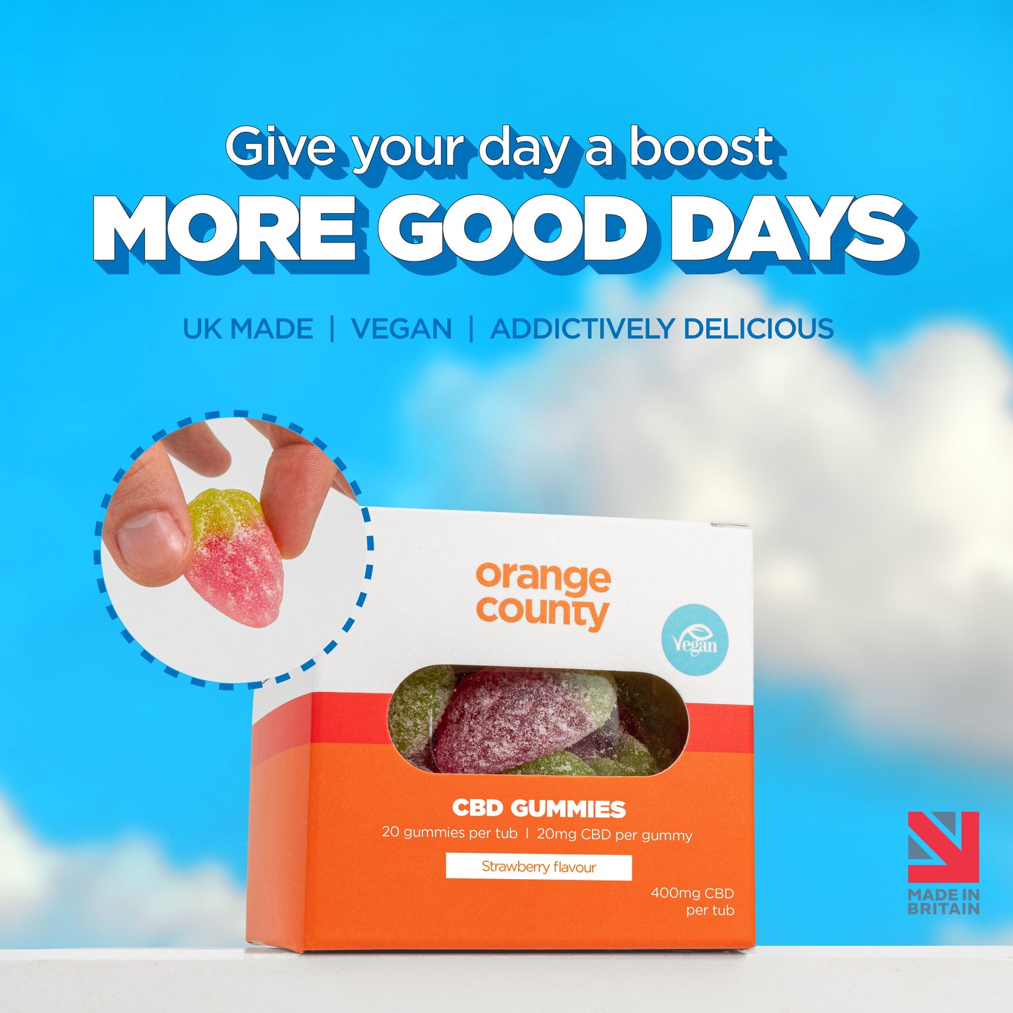 CBD Gummy Strawberries (Small Tub)