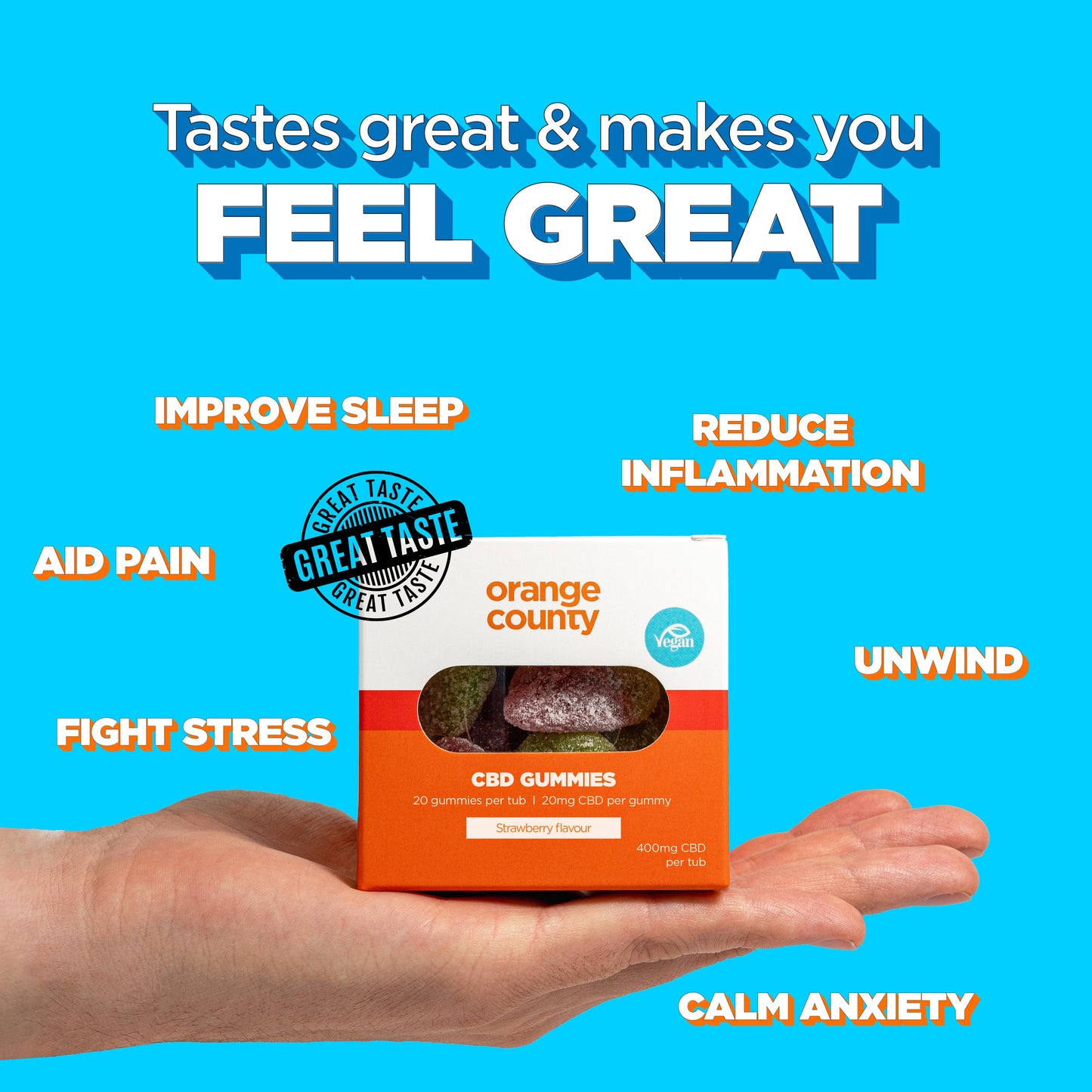 CBD Gummy Strawberries (Small Tub)