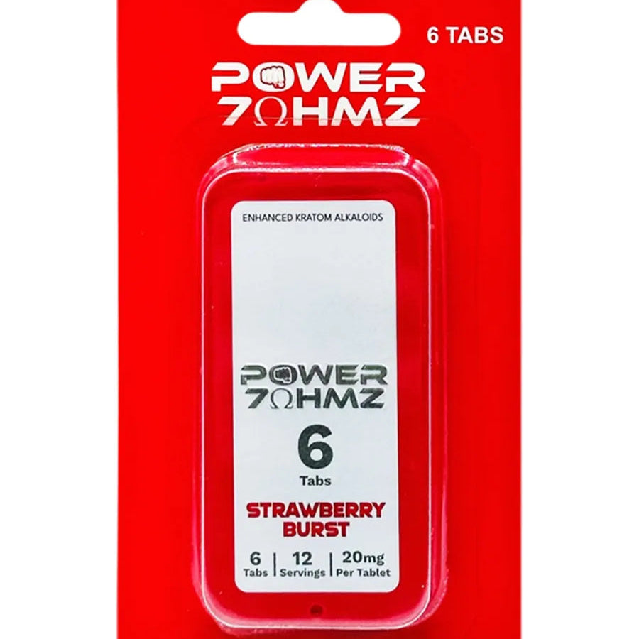 Strawberry Burst Power 7OHMZ Enhances Kratom Alkaloids 6ct
