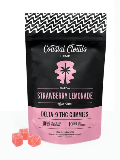 Strawberry Lemonade Coastal Clouds Delta 9  Gummies 20ct