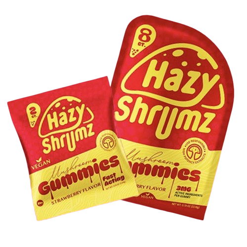 Hazy Shrumz Vegan Mushroom Gummies 8CT