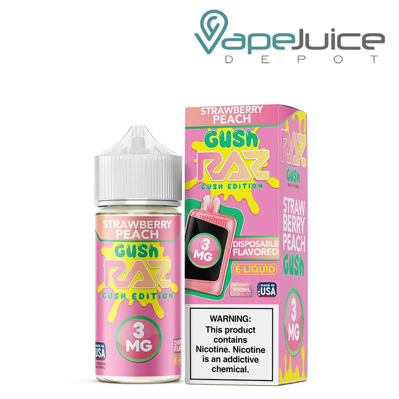 Strawberry Peach Gush Pod Juice x Raz 100ml