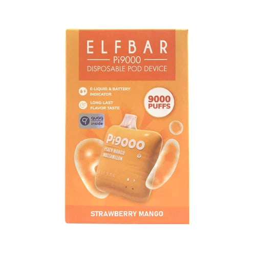 Strawberry Mango Elf Bar Pi9000 Disposable Vape 9000 Puffs 19ml price