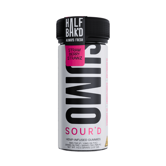 Half Bak’d Strawberry Strawz | SOUR'D SUMO Gummies