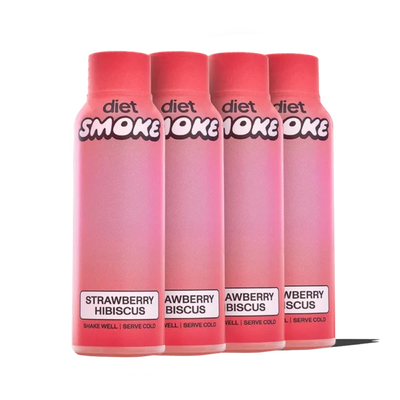 Diet Smoke Strawberry Hibiscus 25MG DELTA-9 THC 2OZ SHOT Best Sales Price - CBD