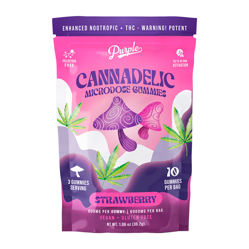 Purple Organics Cannadelics Microdose Gummies – 10CT