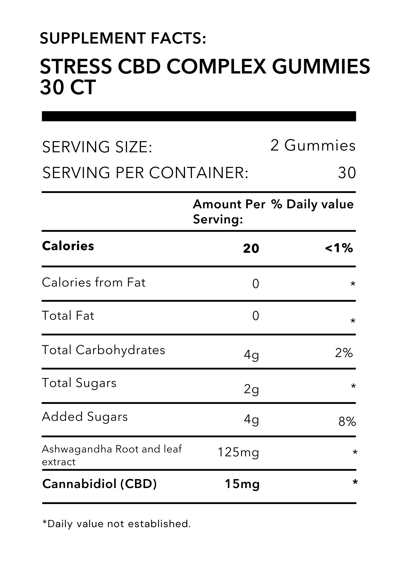 Calm Complex Gummies 60ct