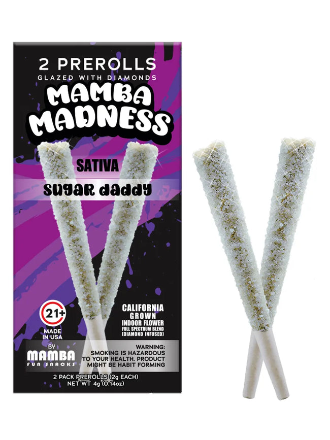 Sugar Daddy Mamba Madness Diamond Infused Pre-Roll 2ct 4G