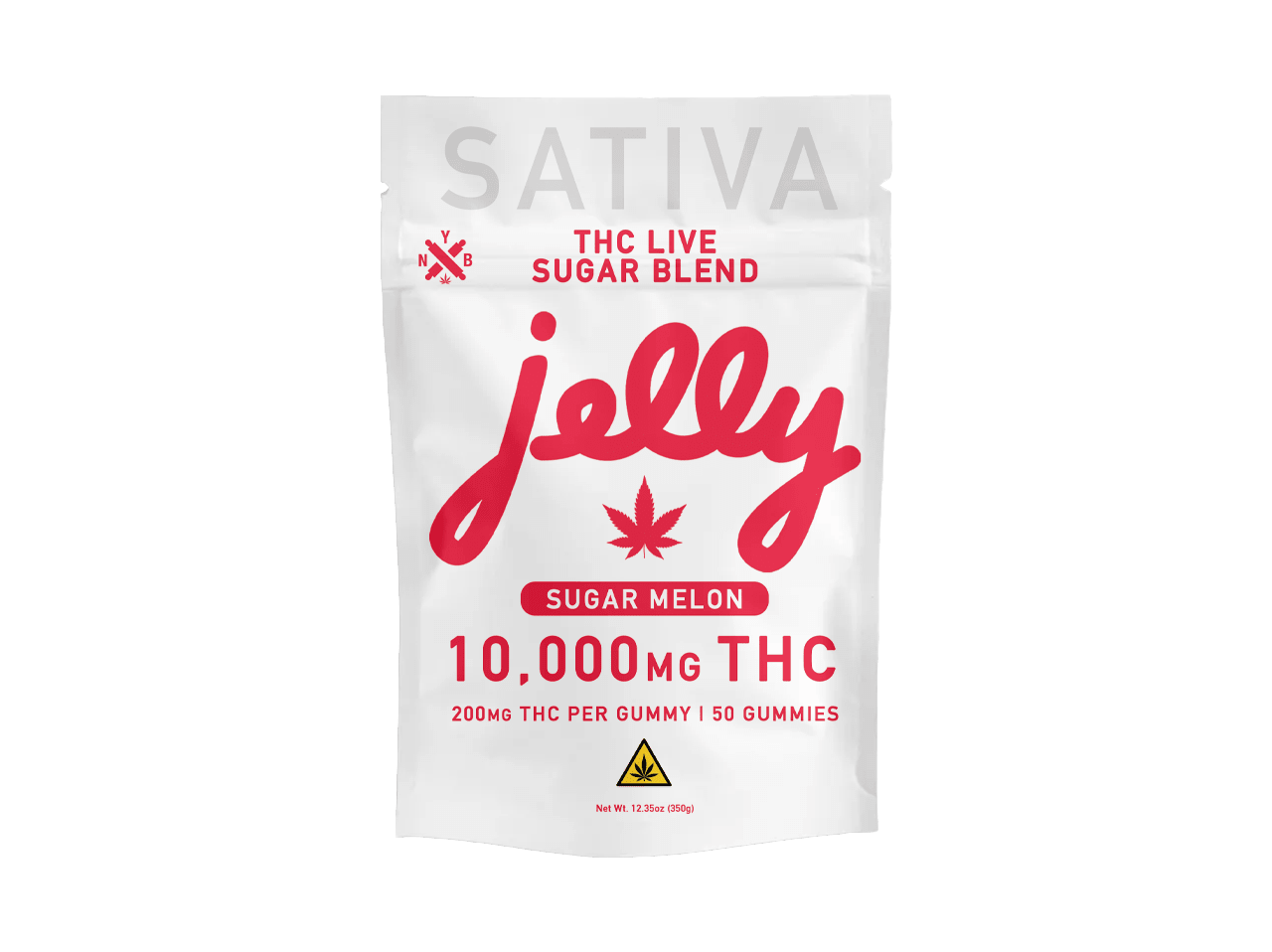 Jelly Live Sugar Blend THC- Gummies-10000 mg -50ct