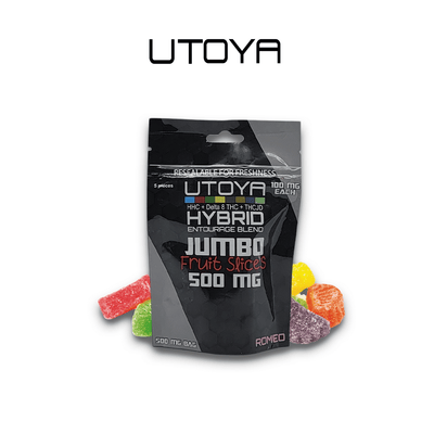 Utoya | Jumbo Fruit Slice THC Gummies 500mg - 3600mg Best Sales Price - Gummies